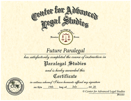 Paralegal-certificate