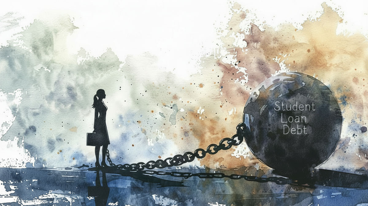 Women burdened by student loan debt